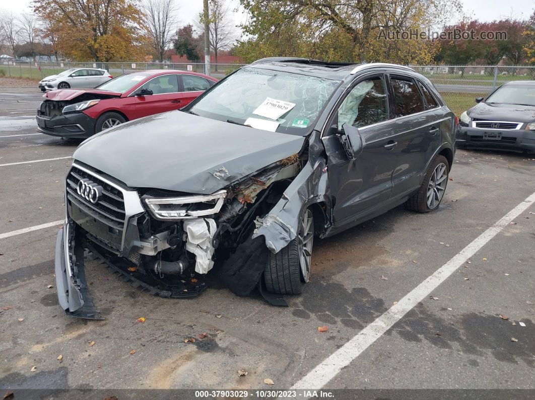 2018 Audi Q3 2.0t Sport Premium/2.0t Premium Gray vin: WA1JCCFS2JR003320