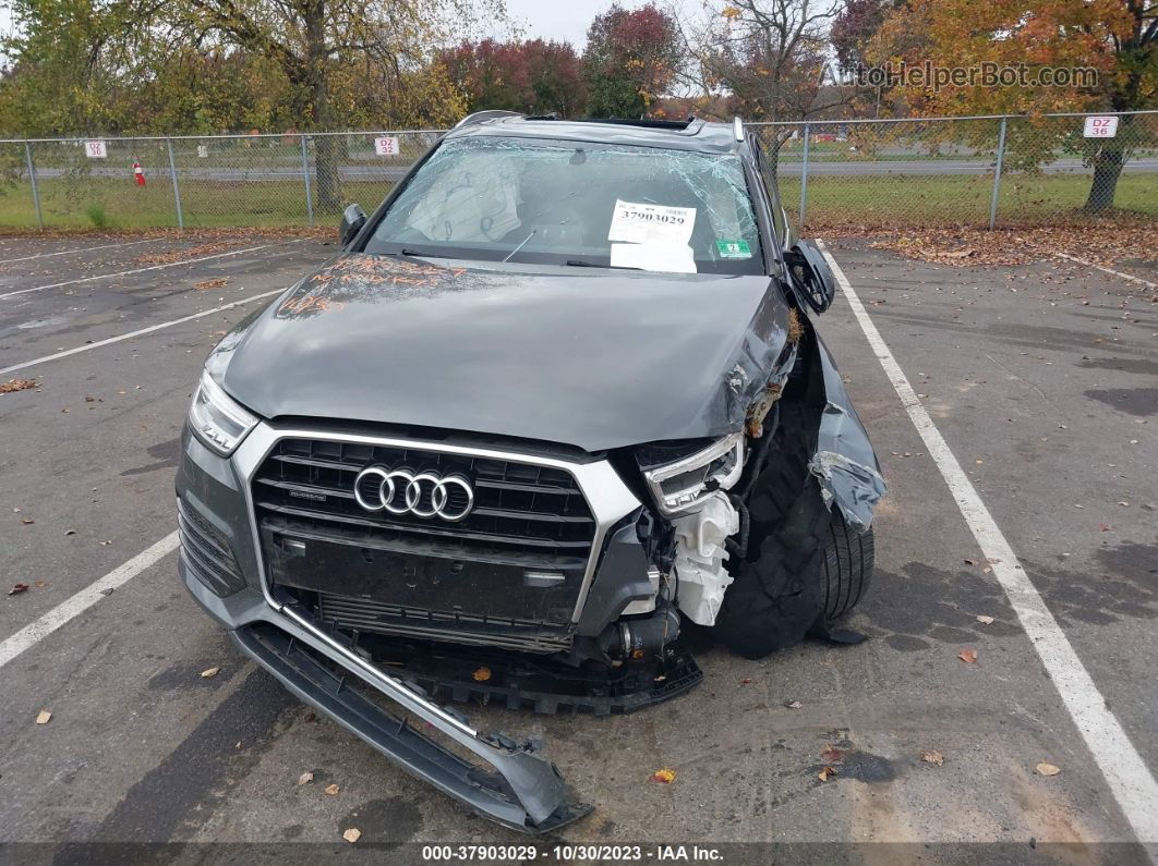 2018 Audi Q3 2.0t Sport Premium/2.0t Premium Gray vin: WA1JCCFS2JR003320