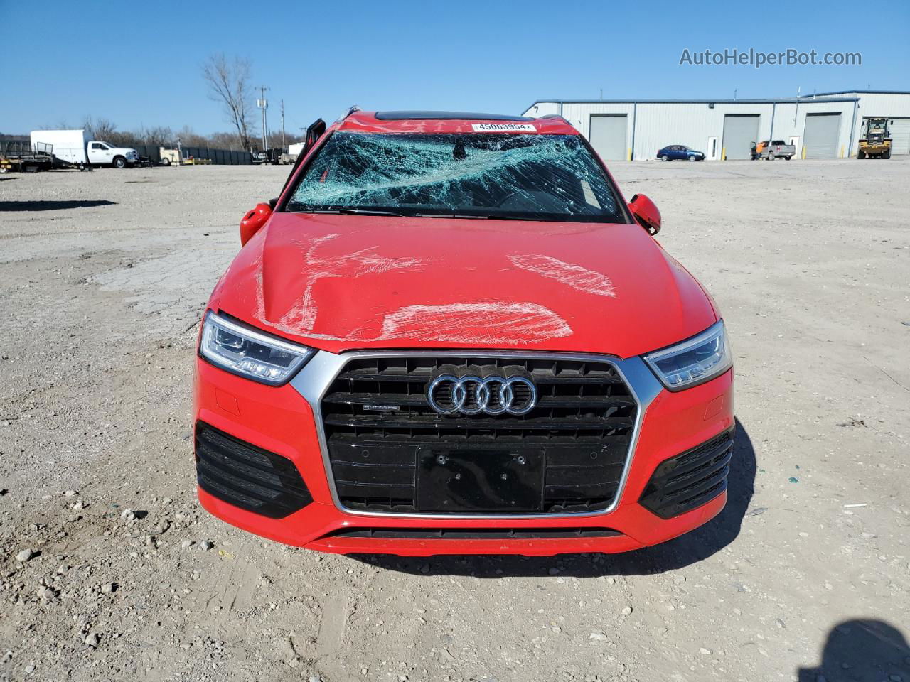 2018 Audi Q3 Premium Plus Red vin: WA1JCCFS2JR010011