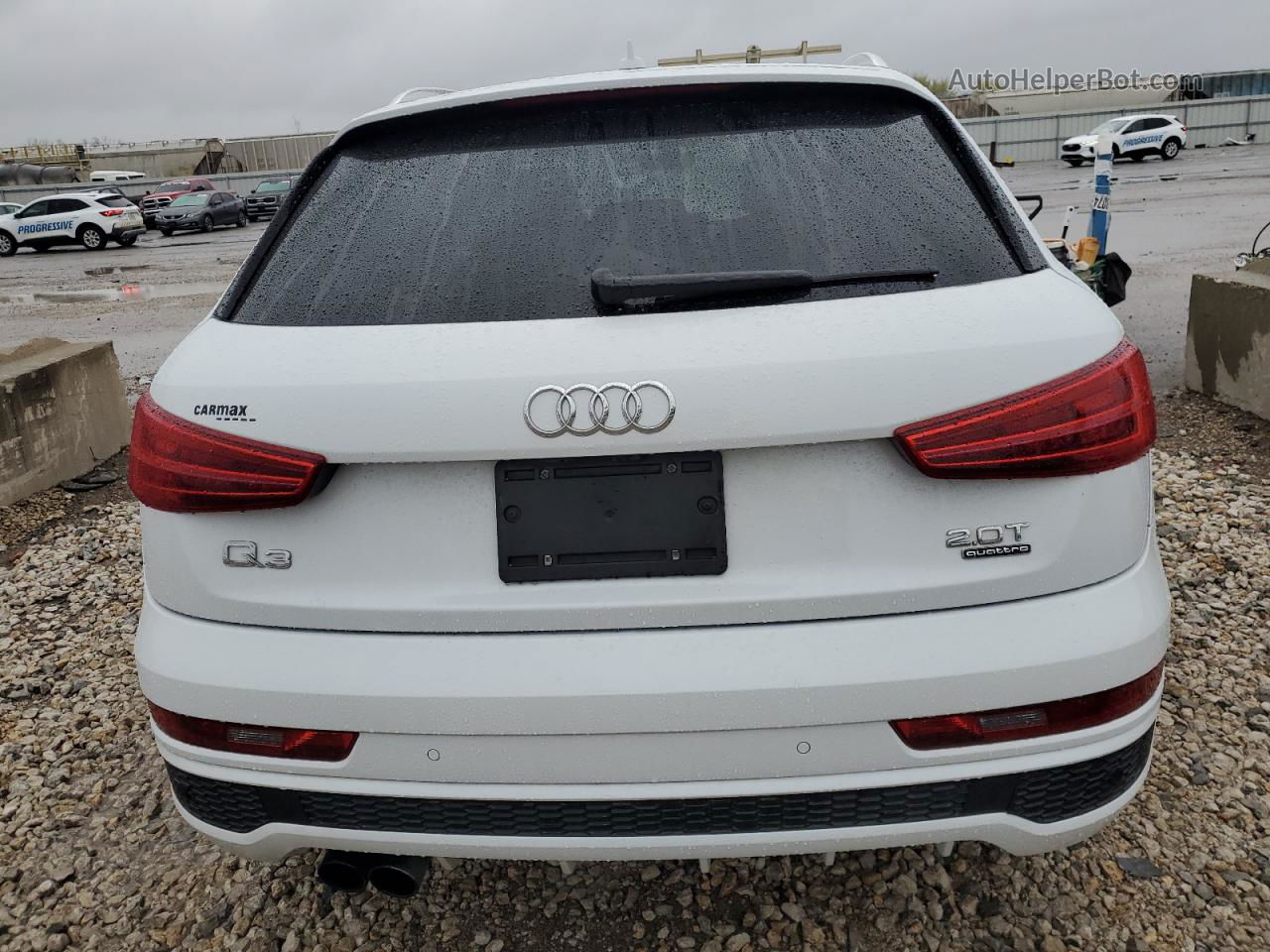 2018 Audi Q3 Premium Plus White vin: WA1JCCFS2JR028038