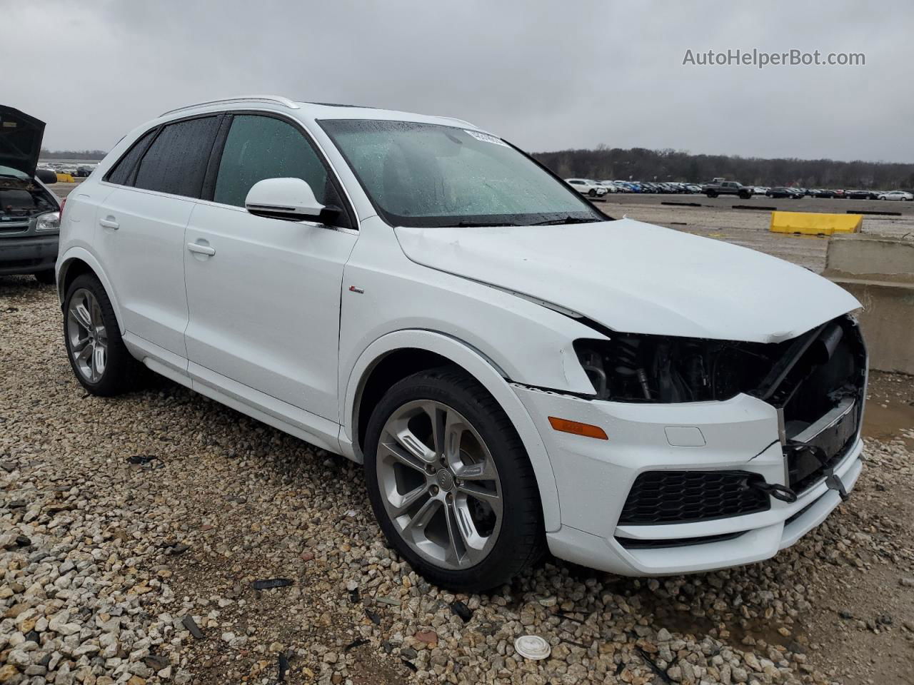 2018 Audi Q3 Premium Plus White vin: WA1JCCFS2JR028038