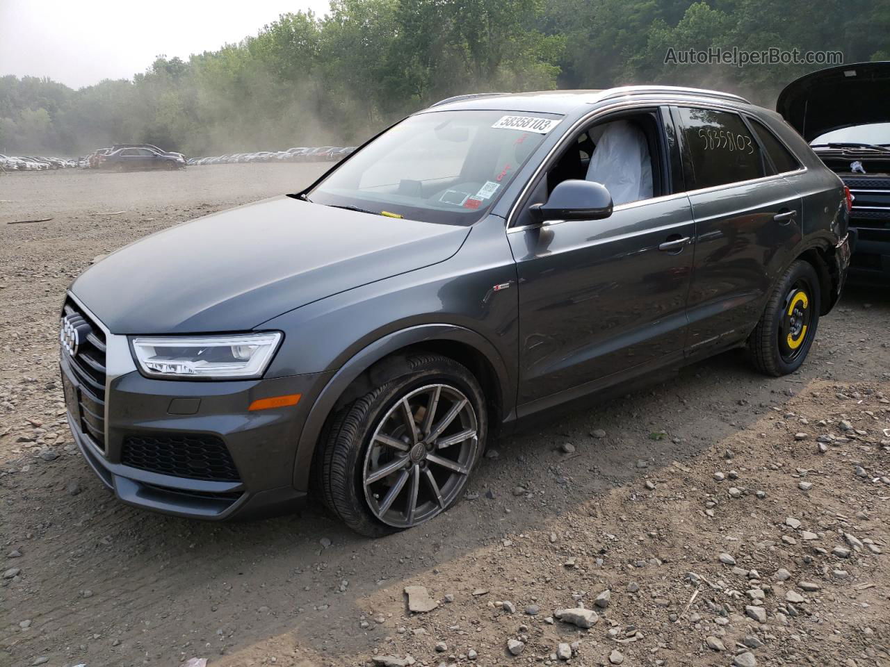 2018 Audi Q3 Premium Plus Gray vin: WA1JCCFS3JR020496