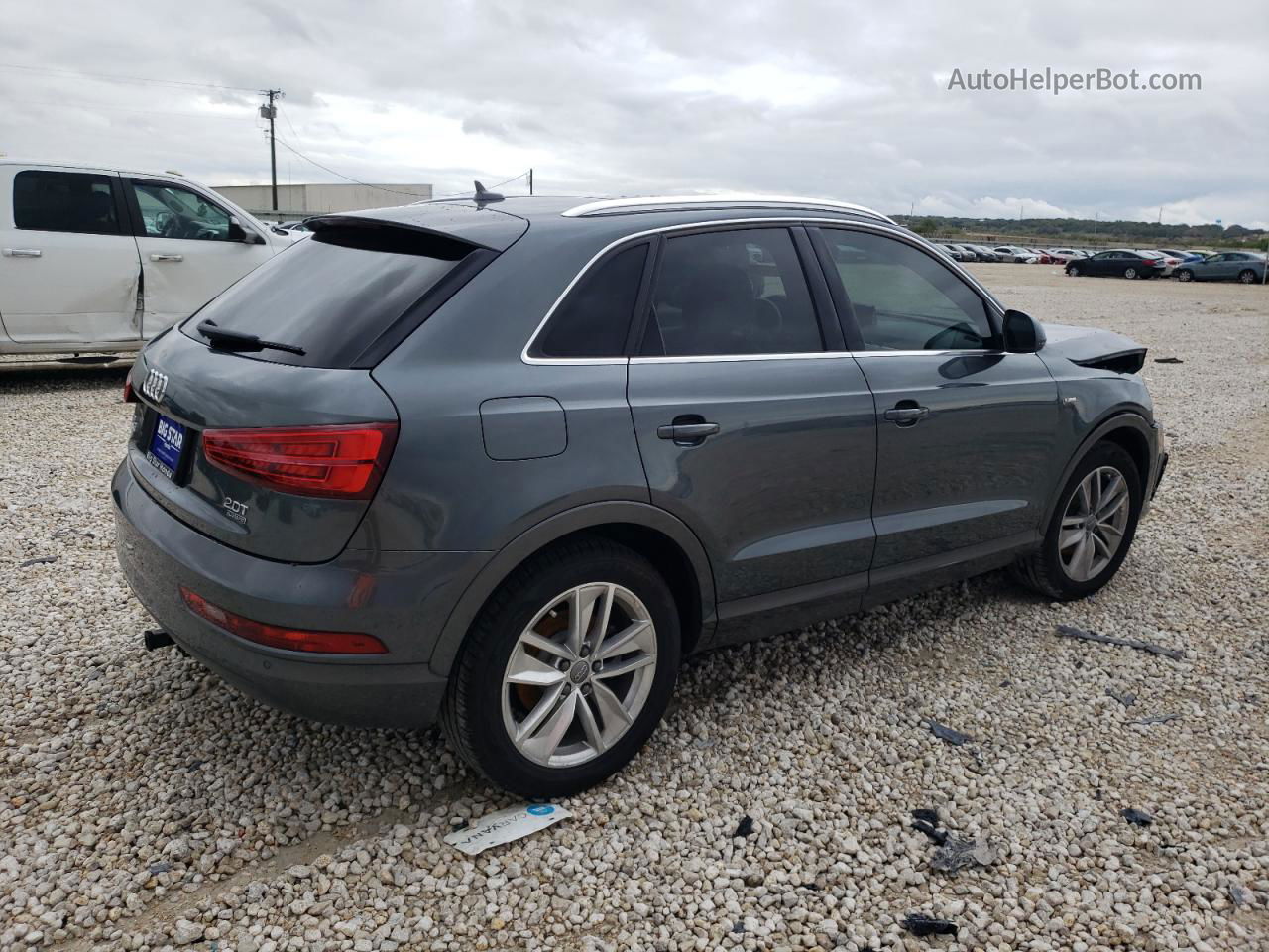 2018 Audi Q3 Premium Plus Gray vin: WA1JCCFS3JR023933