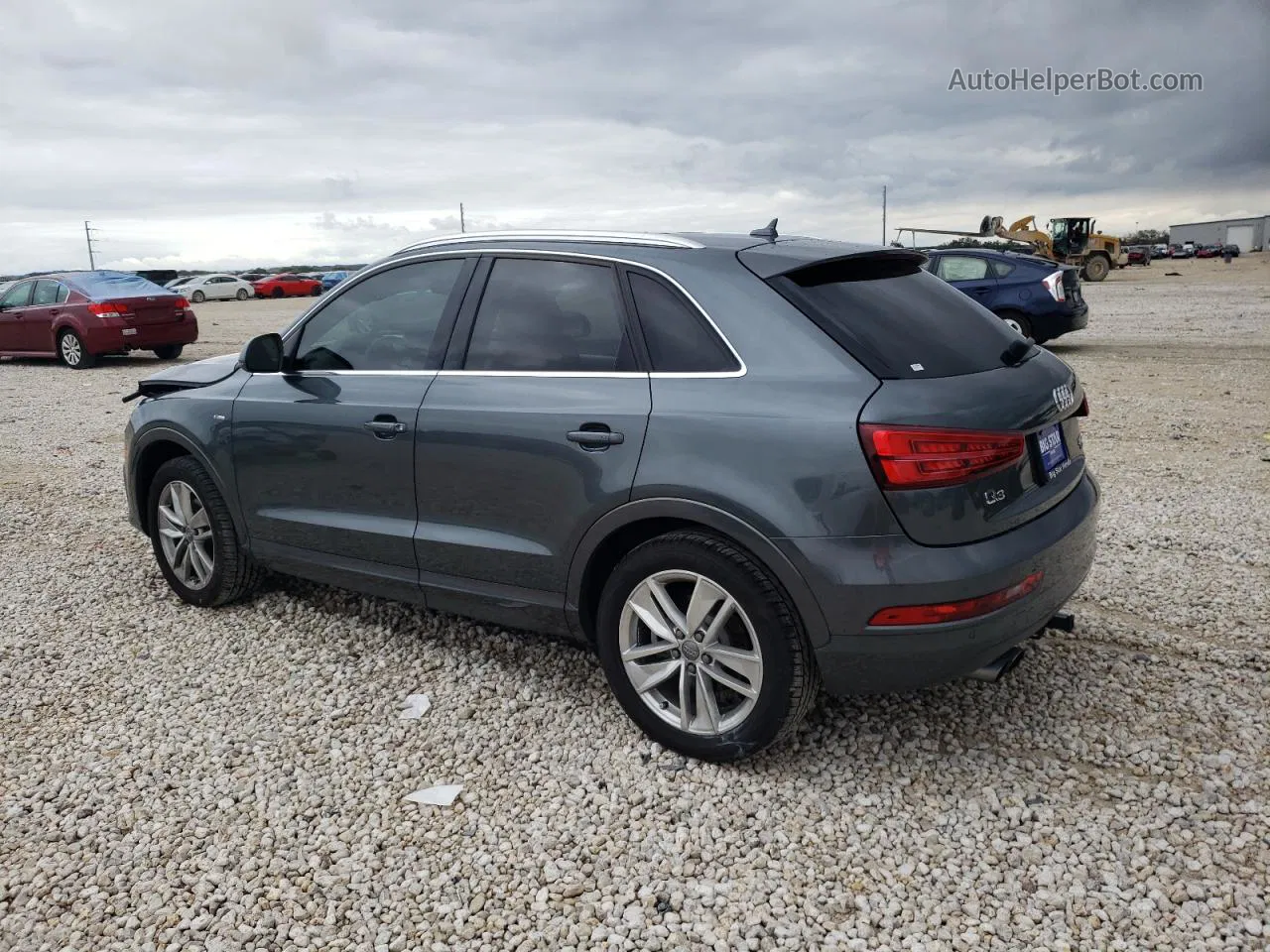 2018 Audi Q3 Premium Plus Gray vin: WA1JCCFS3JR023933