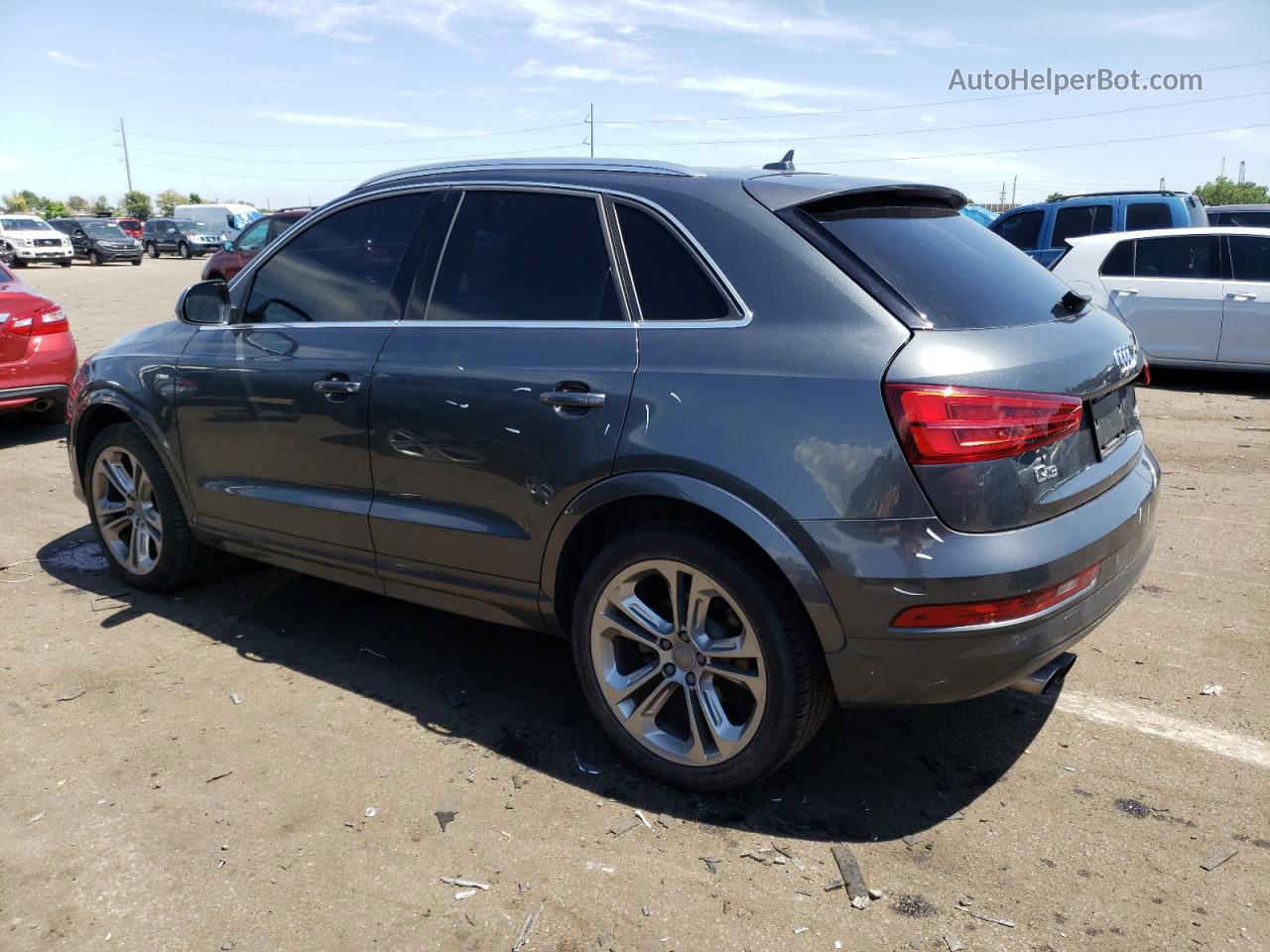 2018 Audi Q3 Premium Plus Gray vin: WA1JCCFS3JR034351