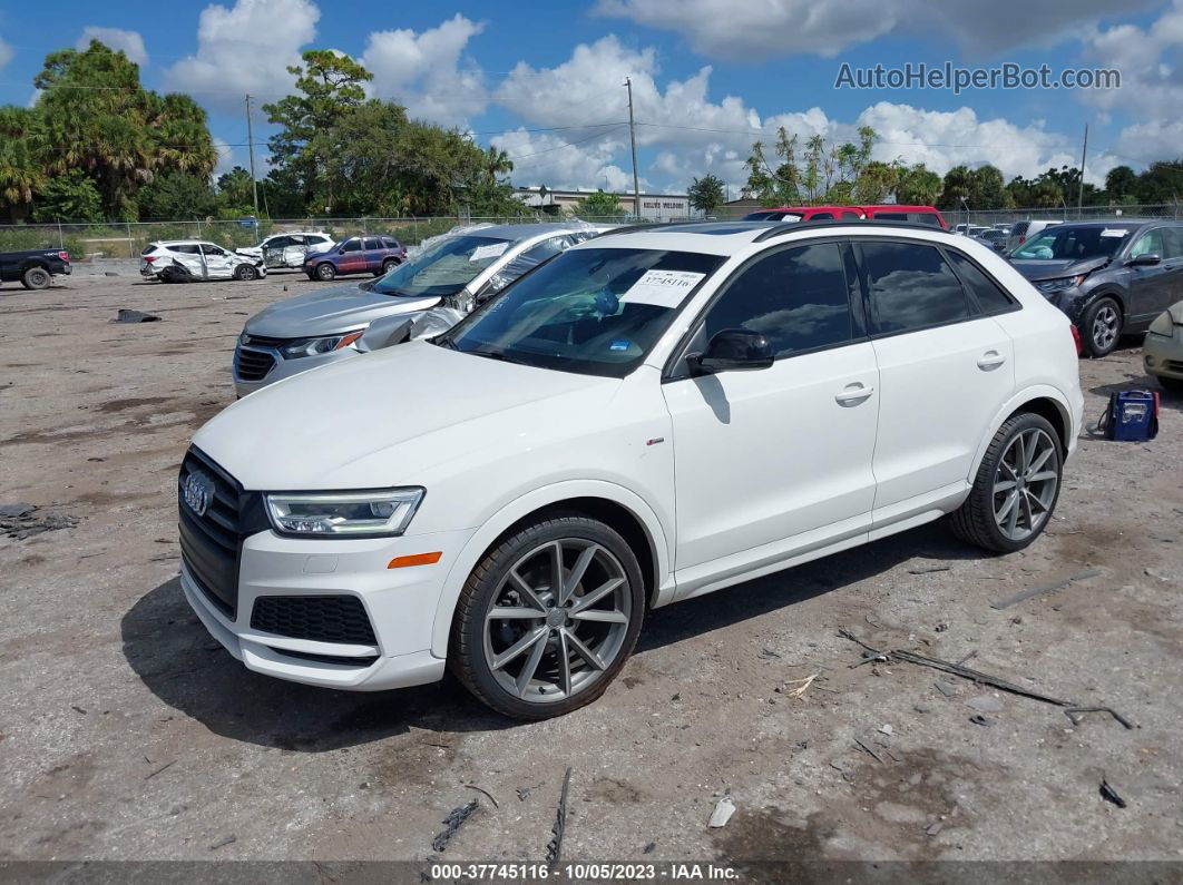 2018 Audi Q3 Premium Plus White vin: WA1JCCFS4JR023665