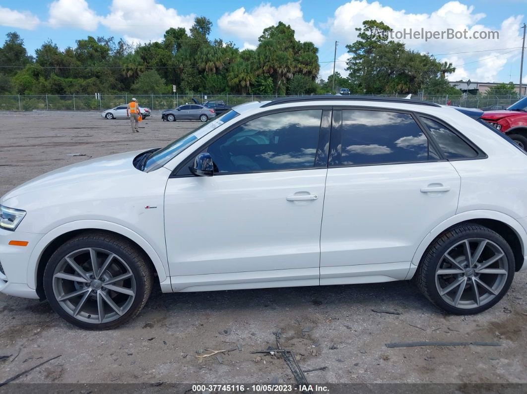 2018 Audi Q3 Premium Plus White vin: WA1JCCFS4JR023665