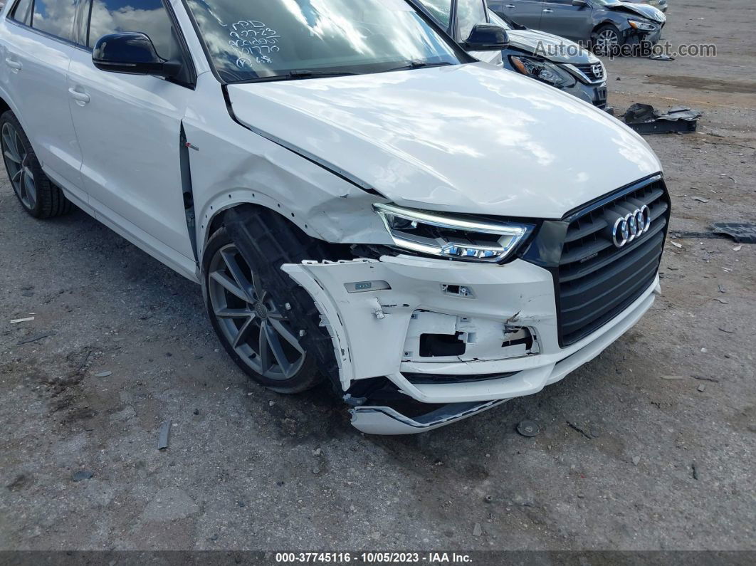 2018 Audi Q3 Premium Plus White vin: WA1JCCFS4JR023665