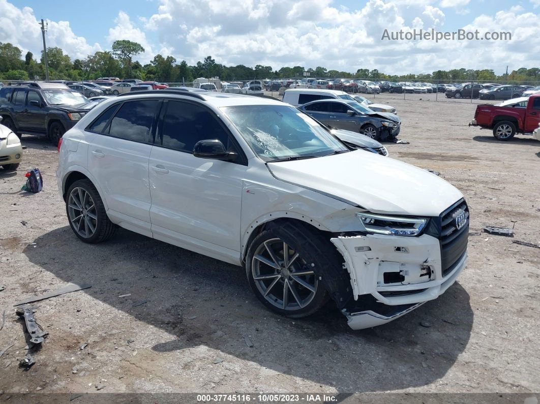 2018 Audi Q3 Premium Plus White vin: WA1JCCFS4JR023665