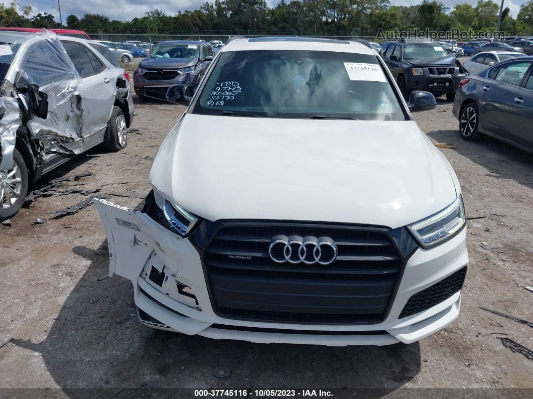 2018 Audi Q3 Premium Plus White vin: WA1JCCFS4JR023665