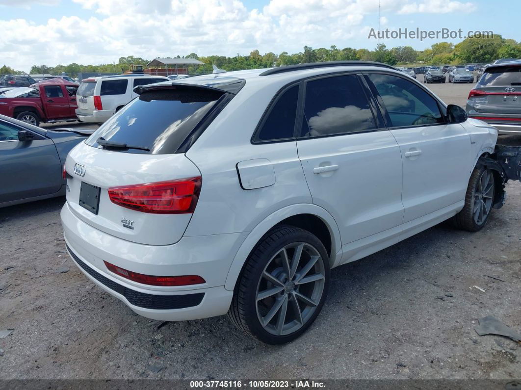 2018 Audi Q3 Premium Plus White vin: WA1JCCFS4JR023665