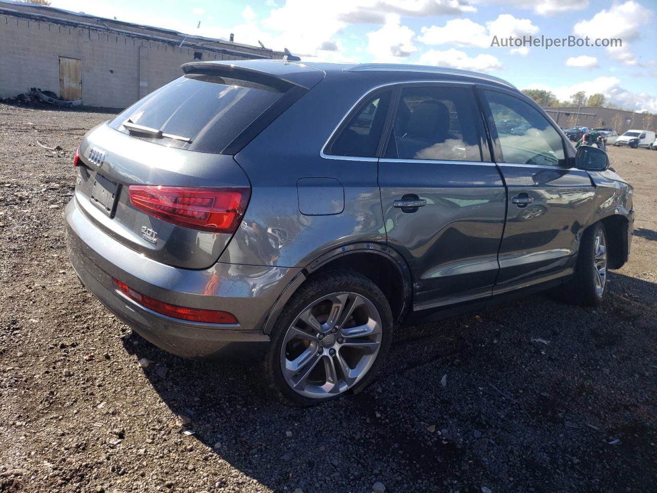 2018 Audi Q3 Premium Plus Gray vin: WA1JCCFS4JR035251