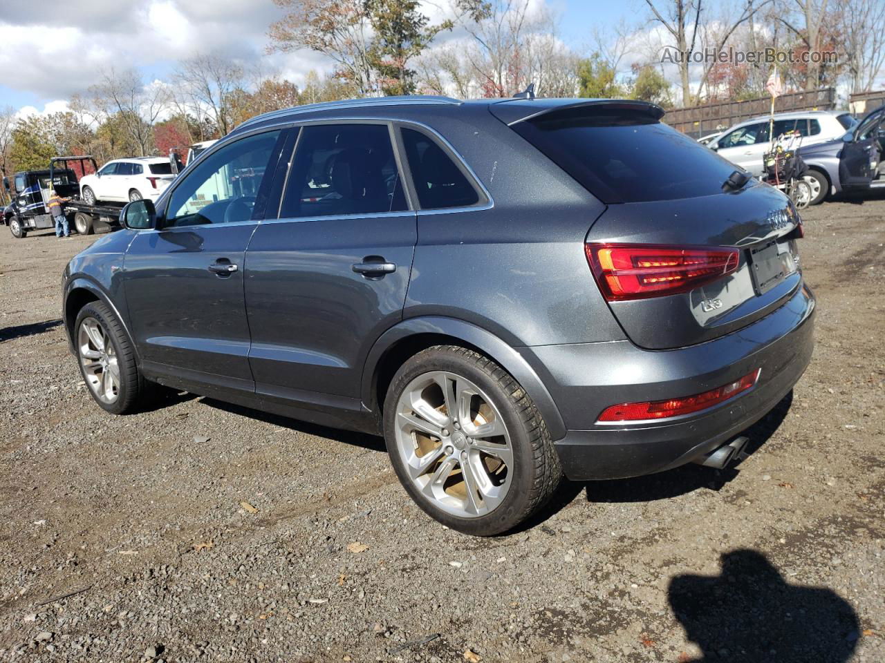 2018 Audi Q3 Premium Plus Серый vin: WA1JCCFS4JR035251