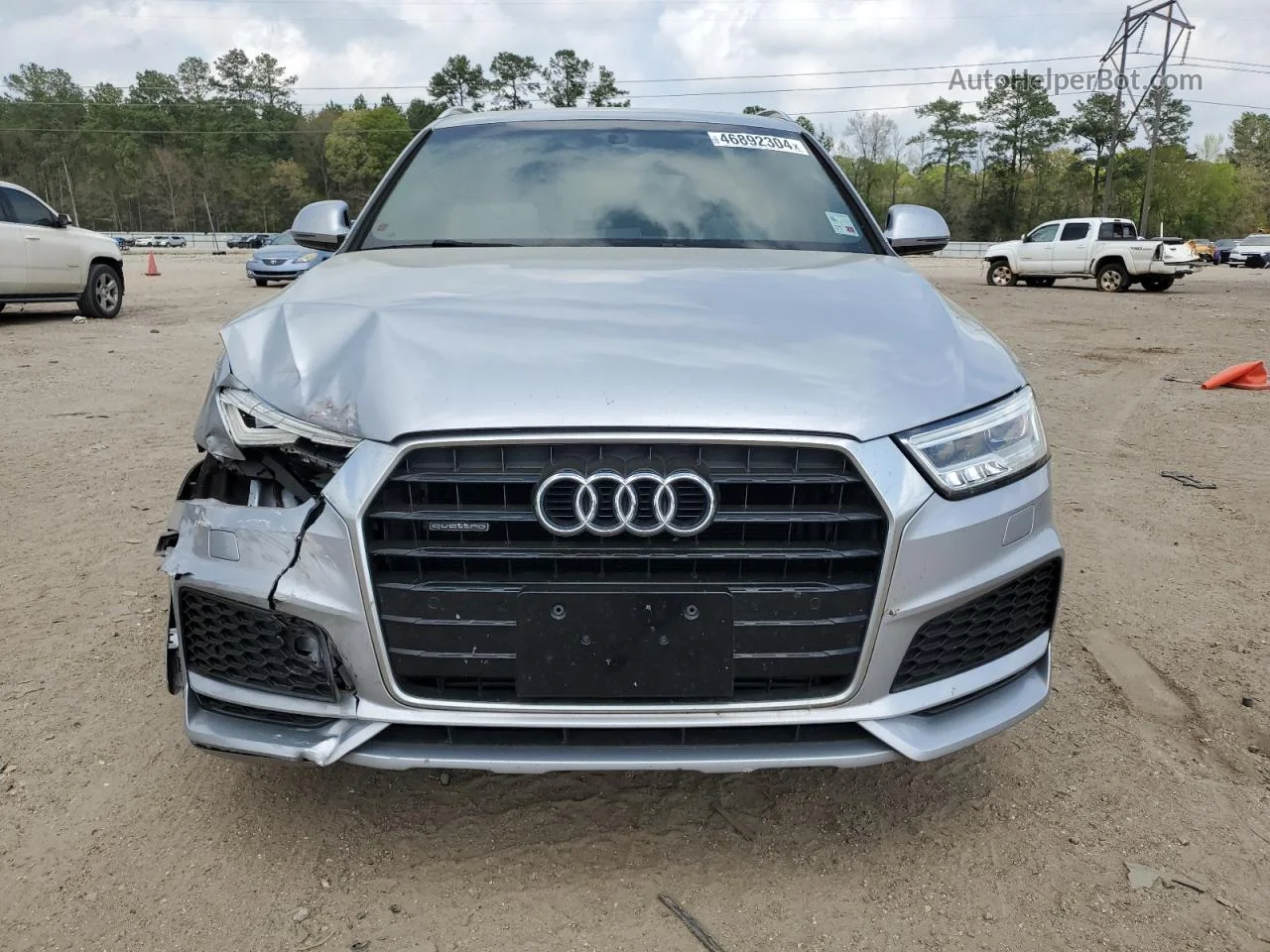 2018 Audi Q3 Premium Plus Gray vin: WA1JCCFS5JR027806