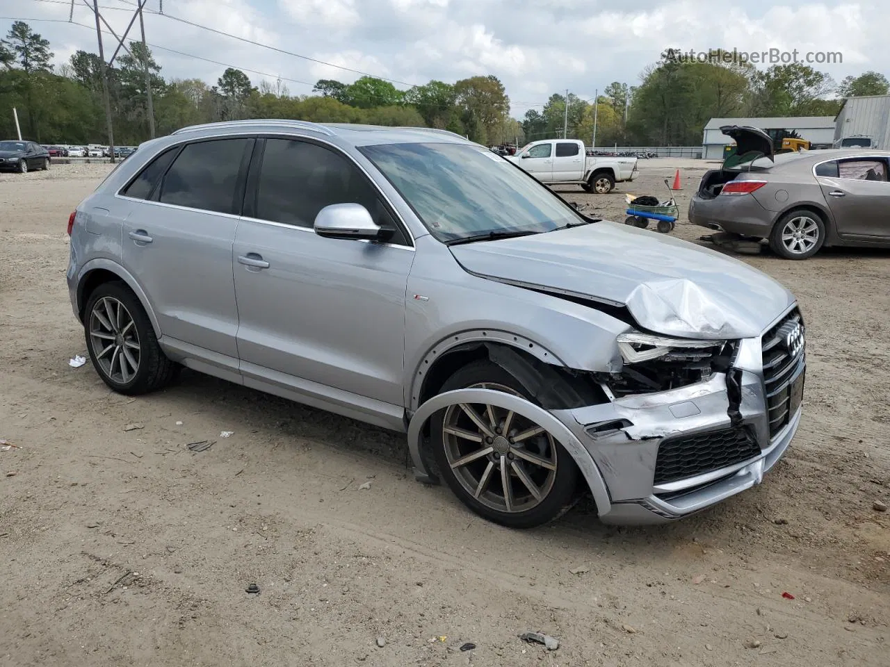 2018 Audi Q3 Premium Plus Gray vin: WA1JCCFS5JR027806