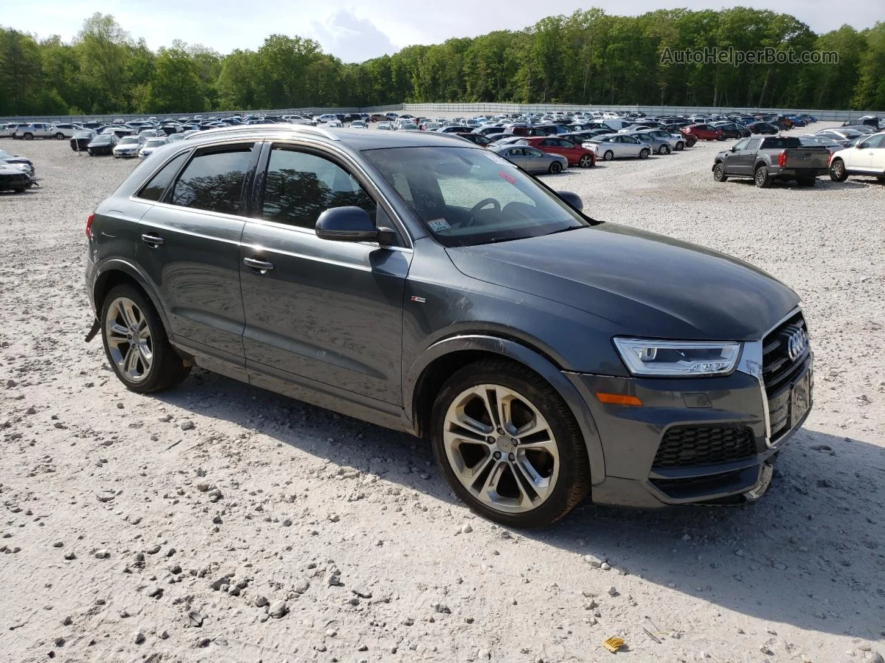 2018 Audi Q3 Premium Plus Gray vin: WA1JCCFS5JR029927