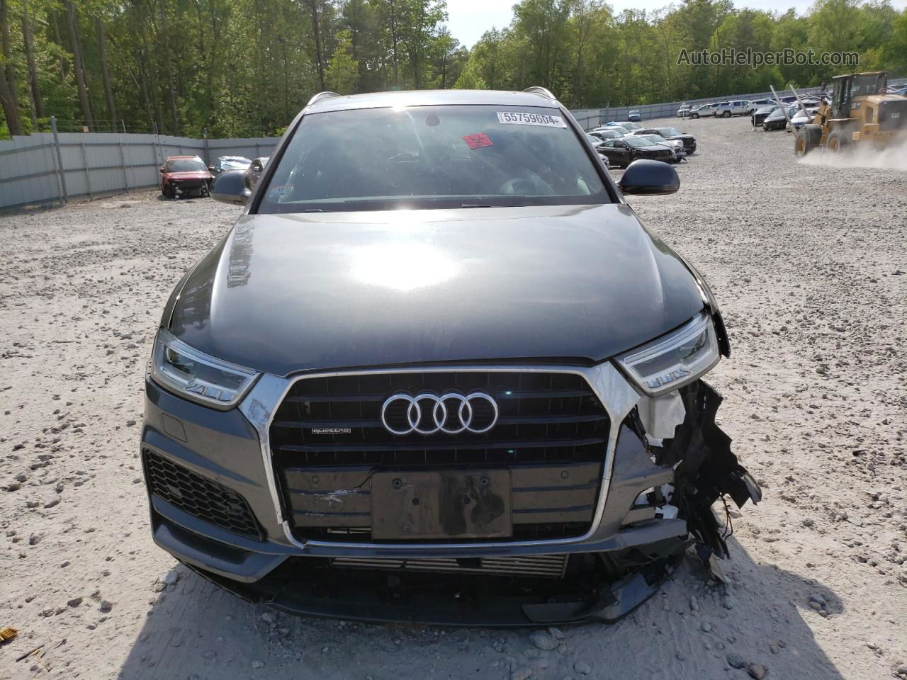 2018 Audi Q3 Premium Plus Gray vin: WA1JCCFS5JR029927