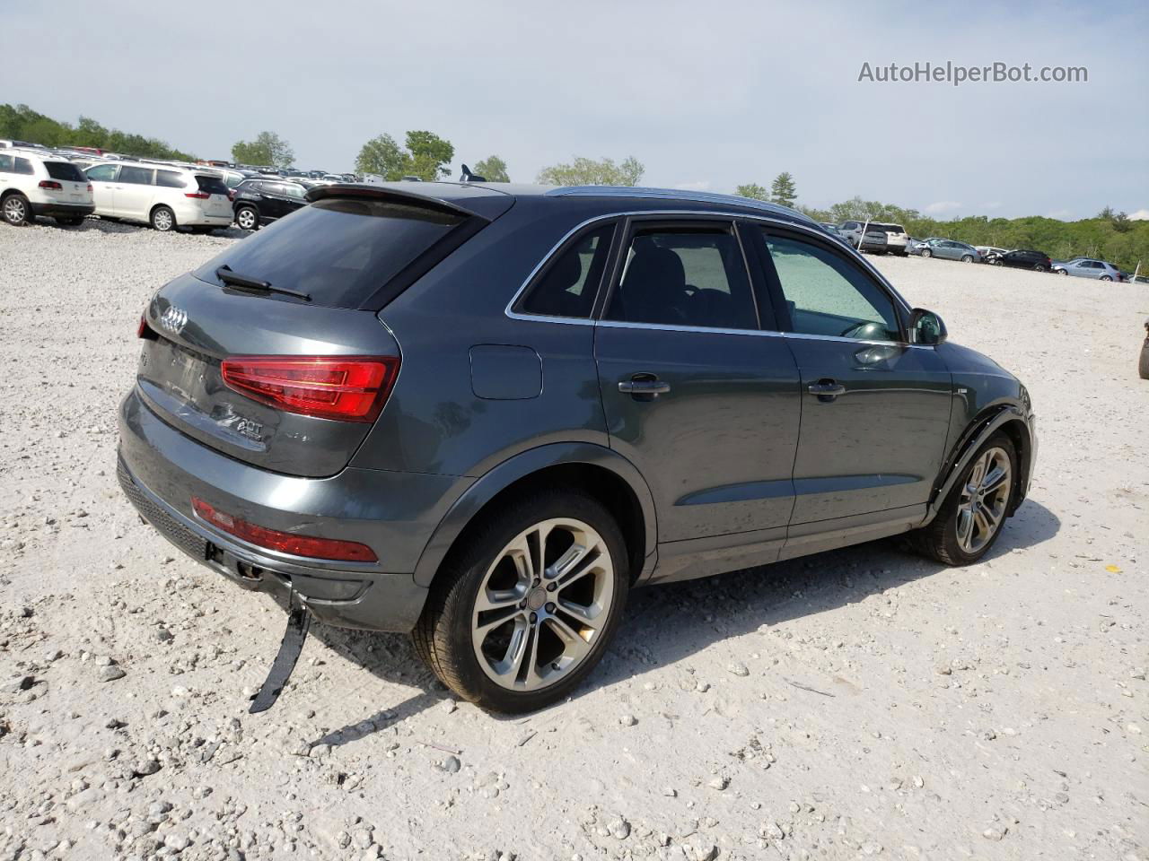 2018 Audi Q3 Premium Plus Gray vin: WA1JCCFS5JR029927