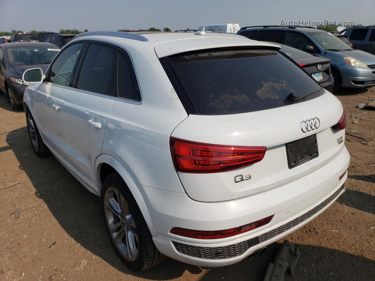 2018 Audi Q3 Premium Plus White vin: WA1JCCFS6JR023747