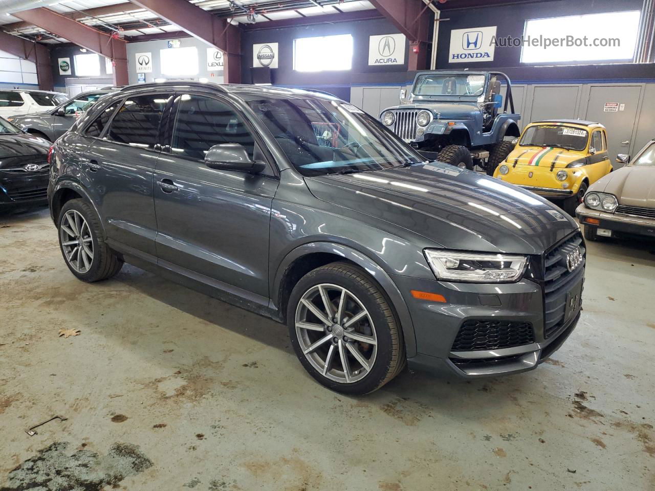 2018 Audi Q3 Premium Plus Gray vin: WA1JCCFS7JR012112