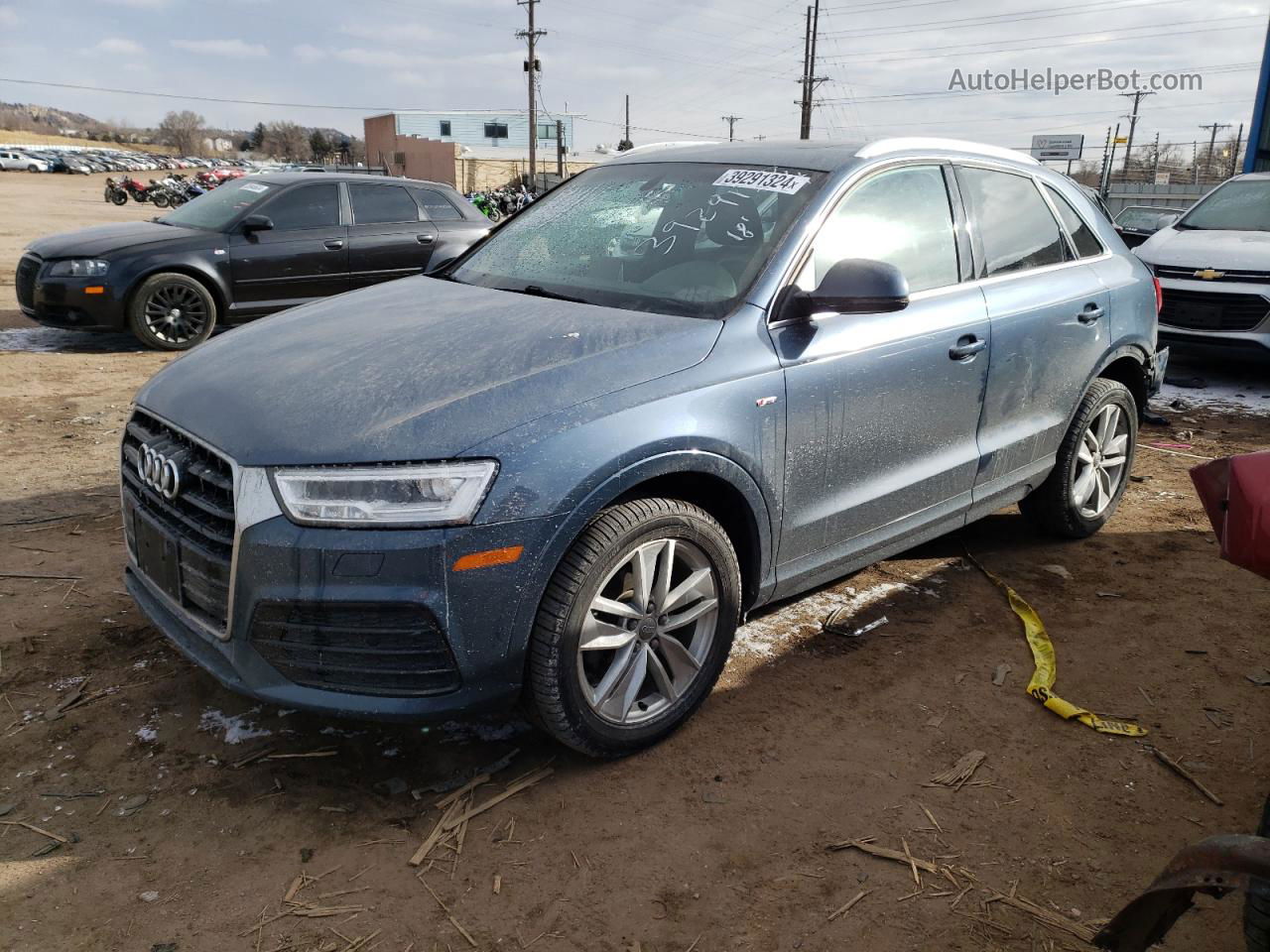 2018 Audi Q3 Premium Plus Blue vin: WA1JCCFS8JR007355