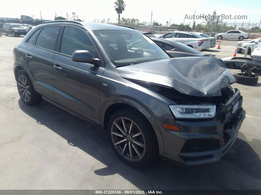 2018 Audi Q3 Premium Plus Серый vin: WA1JCCFS9JR009972