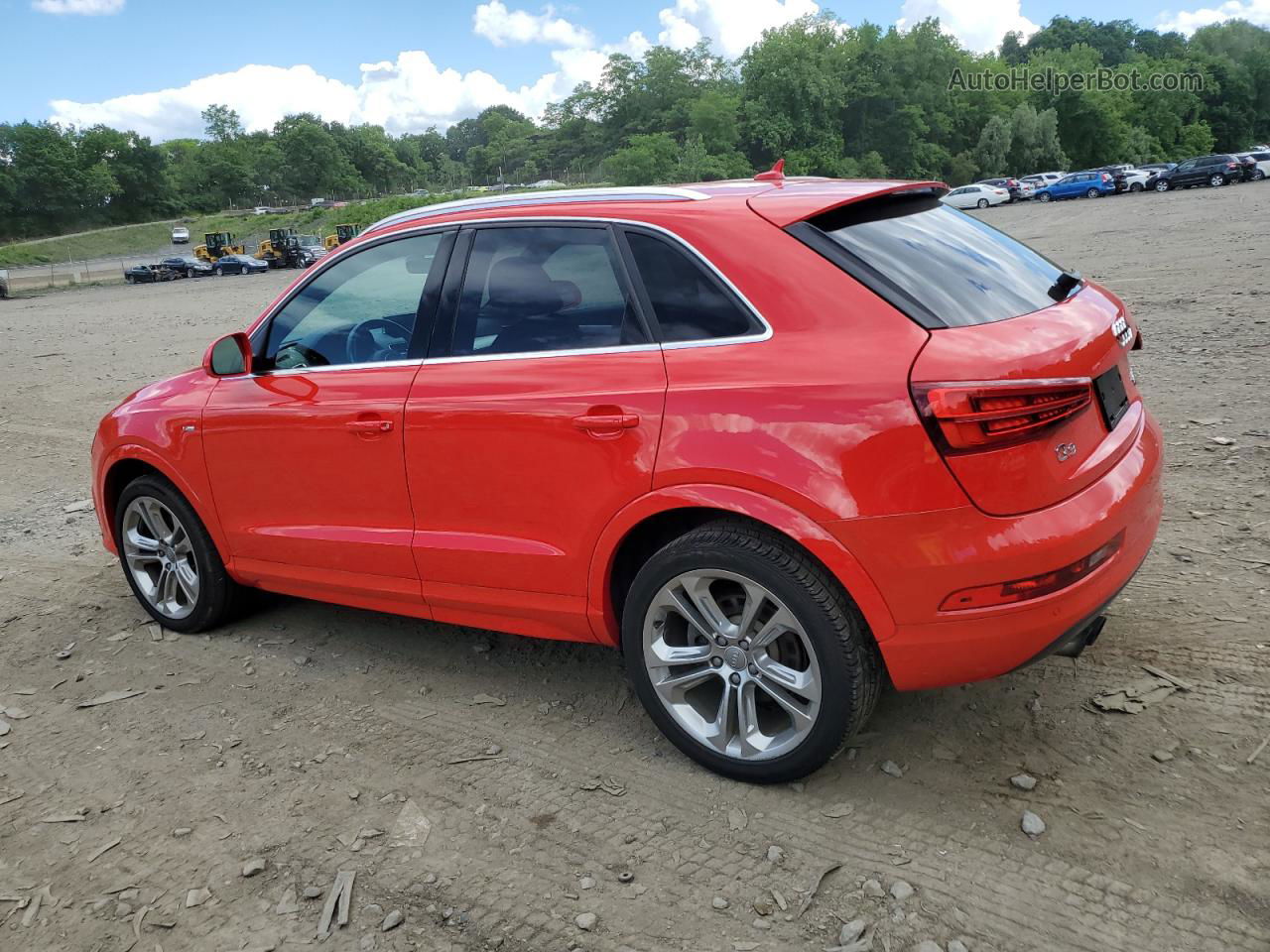 2018 Audi Q3 Premium Plus Красный vin: WA1JCCFS9JR028831