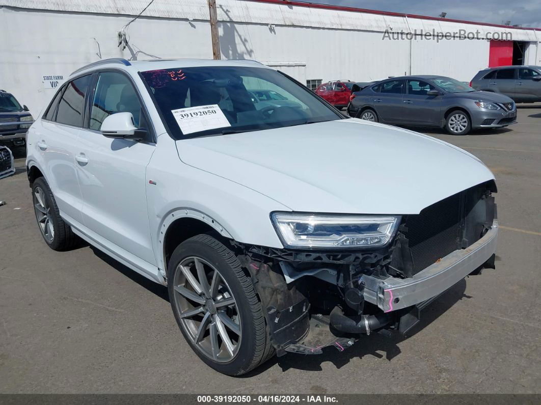 2018 Audi Q3 2.0t Premium/2.0t Sport Premium White vin: WA1JCCFSXJR017062