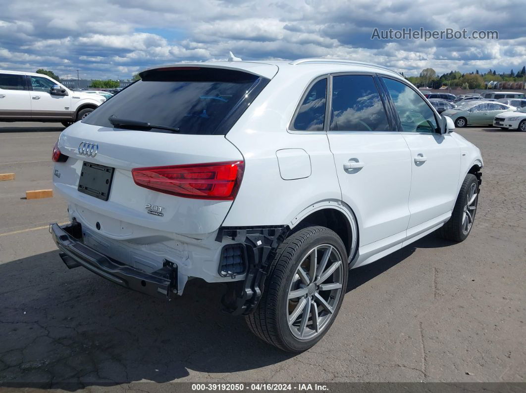 2018 Audi Q3 2.0t Premium/2.0t Sport Premium White vin: WA1JCCFSXJR017062