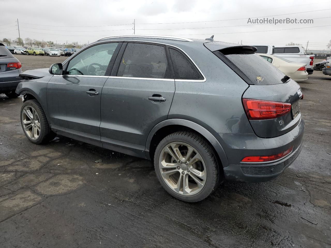 2018 Audi Q3 Premium Plus Серебряный vin: WA1JCCFSXJR026179