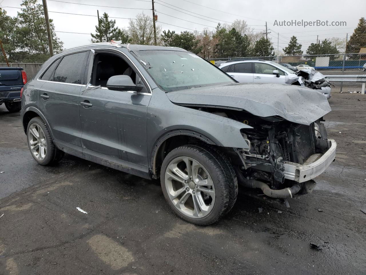 2018 Audi Q3 Premium Plus Silver vin: WA1JCCFSXJR026179