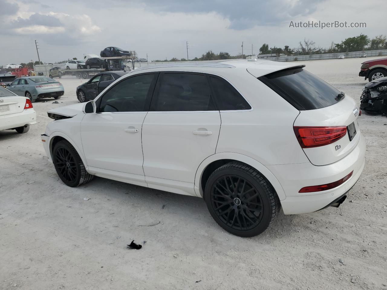 2018 Audi Q3 Premium Plus White vin: WA1JCCFSXJR032015