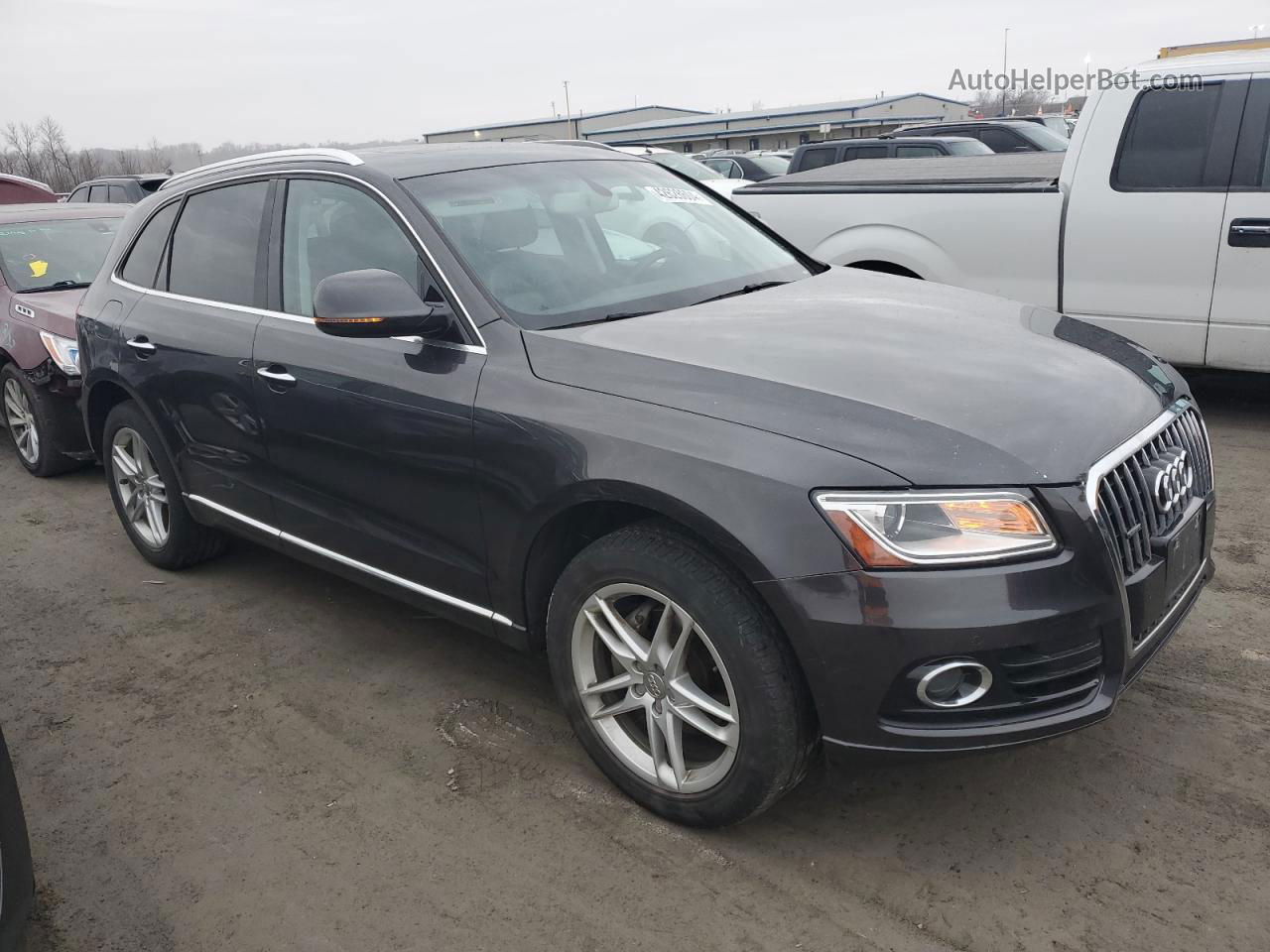 2016 Audi Q5 Premium Plus Серый vin: WA1L2AFP0GA043947