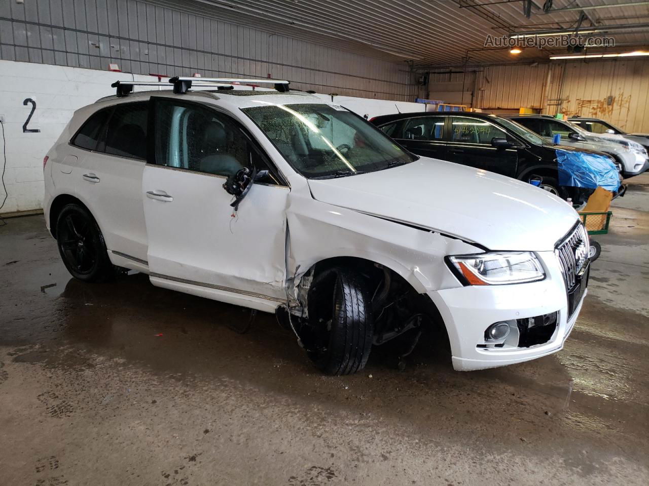 2016 Audi Q5 Premium Plus White vin: WA1L2AFP0GA053491