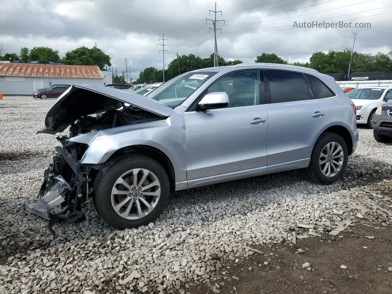 2016 Audi Q5 Premium Plus Silver vin: WA1L2AFP1GA002226