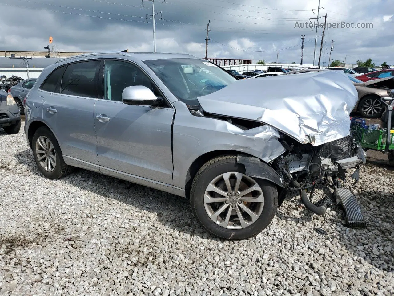 2016 Audi Q5 Premium Plus Silver vin: WA1L2AFP1GA002226