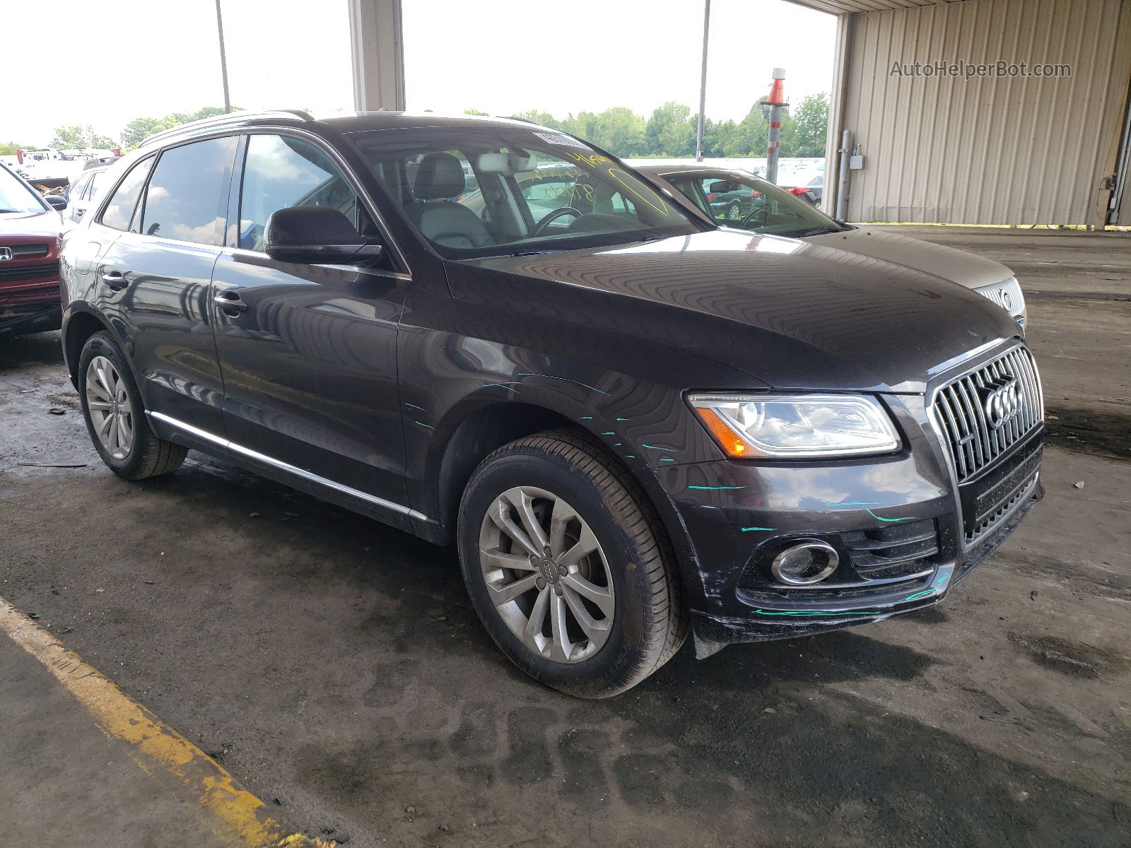 2016 Audi Q5 Premium Plus Серый vin: WA1L2AFP1GA002775