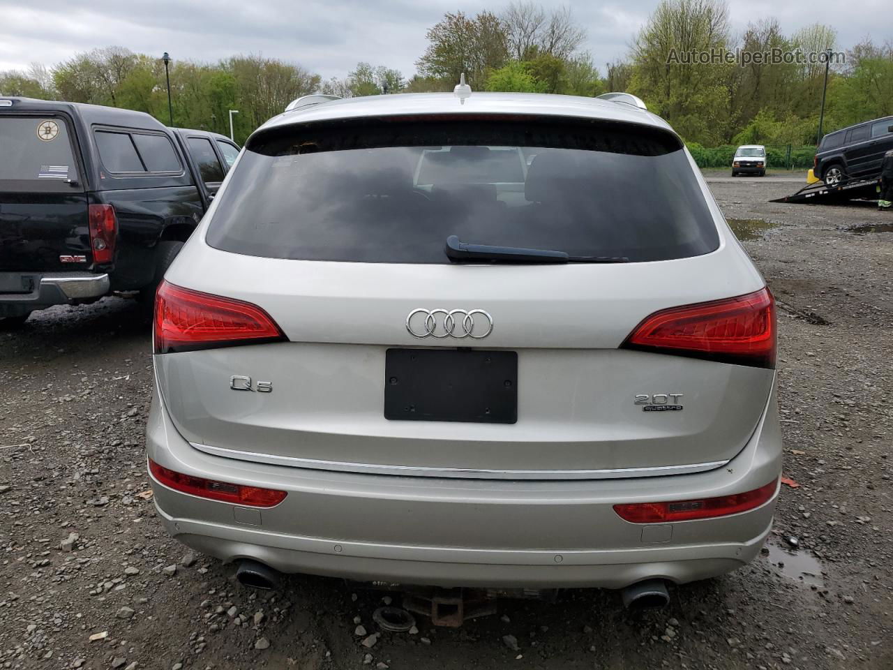 2016 Audi Q5 Premium Plus Серебряный vin: WA1L2AFP1GA023805