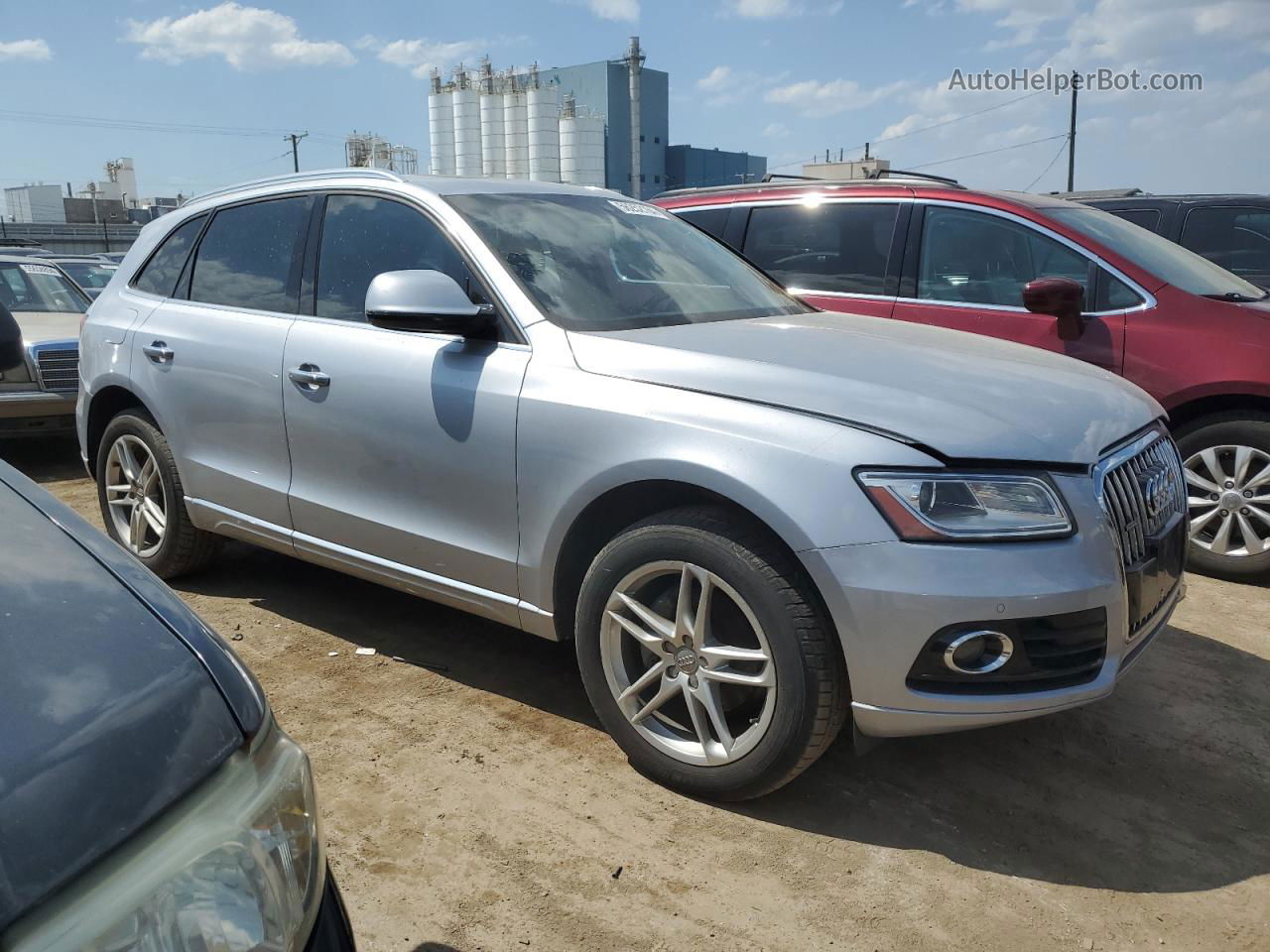 2016 Audi Q5 Premium Plus Silver vin: WA1L2AFP1GA063544