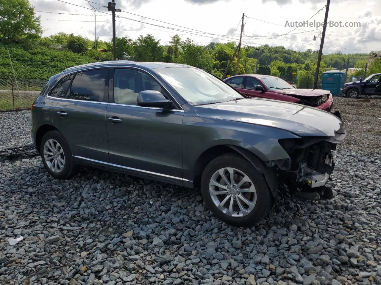 2016 Audi Q5 Premium Plus Gray vin: WA1L2AFP1GA117098