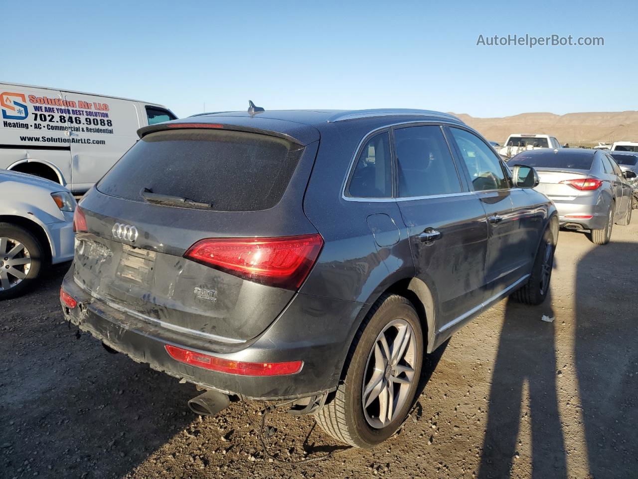 2016 Audi Q5 Premium Plus Gray vin: WA1L2AFP1GA118767