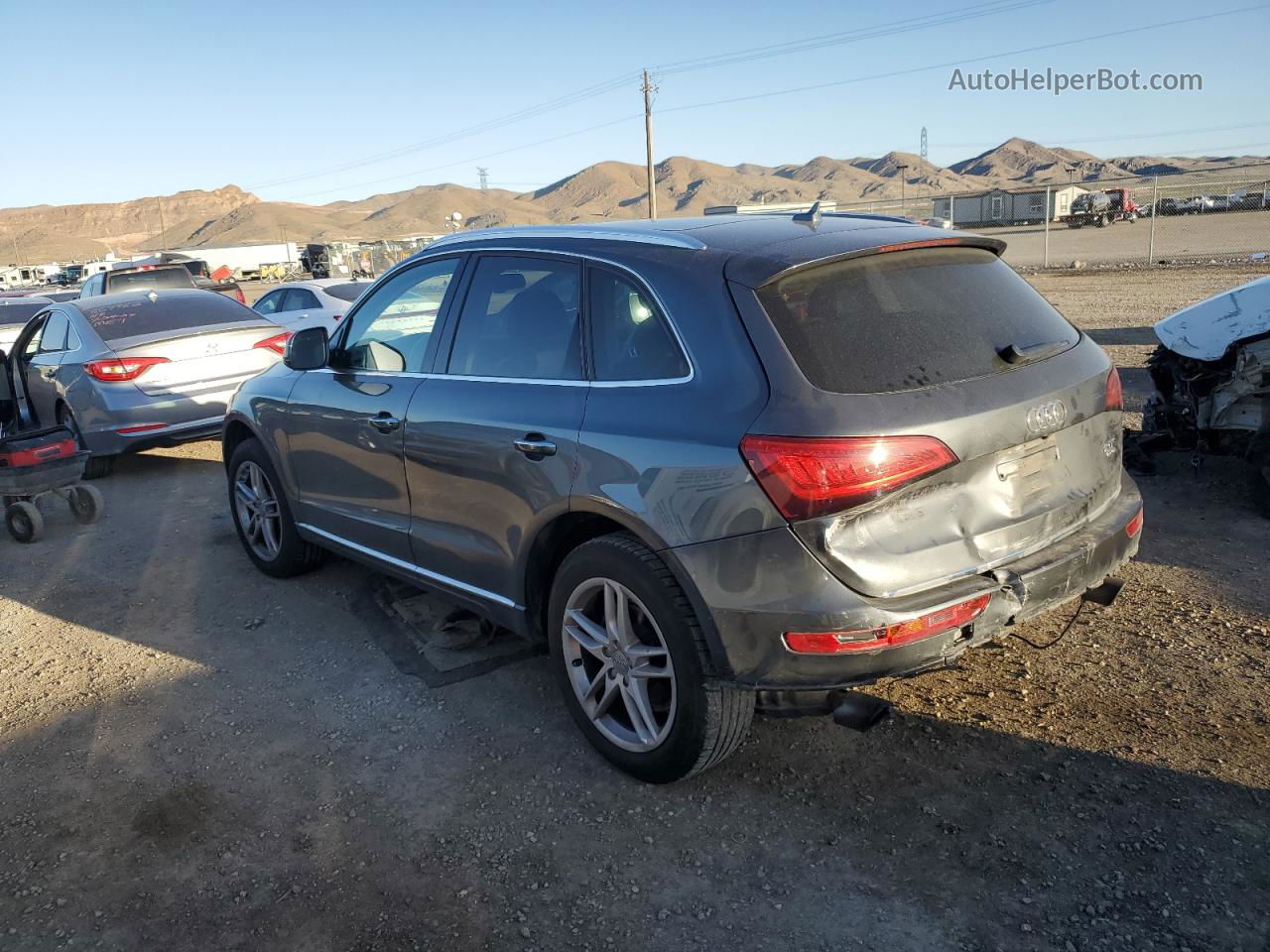 2016 Audi Q5 Premium Plus Gray vin: WA1L2AFP1GA118767