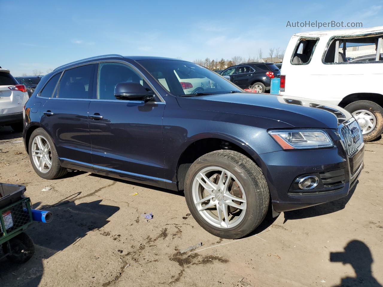 2016 Audi Q5 Premium Plus Blue vin: WA1L2AFP1GA122625