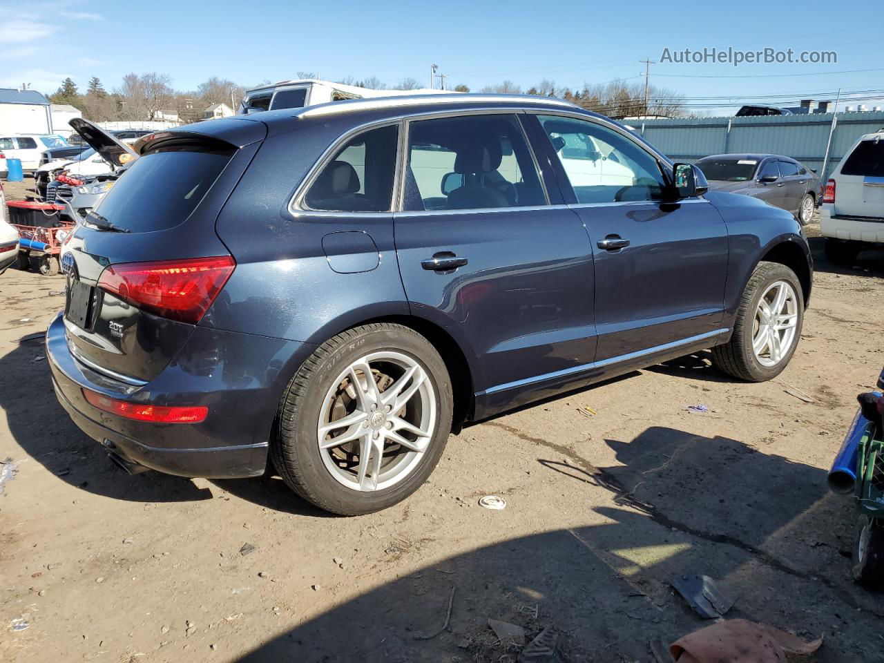 2016 Audi Q5 Premium Plus Синий vin: WA1L2AFP1GA122625