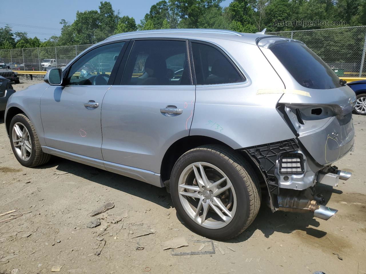 2016 Audi Q5 Premium Plus Silver vin: WA1L2AFP2GA012909