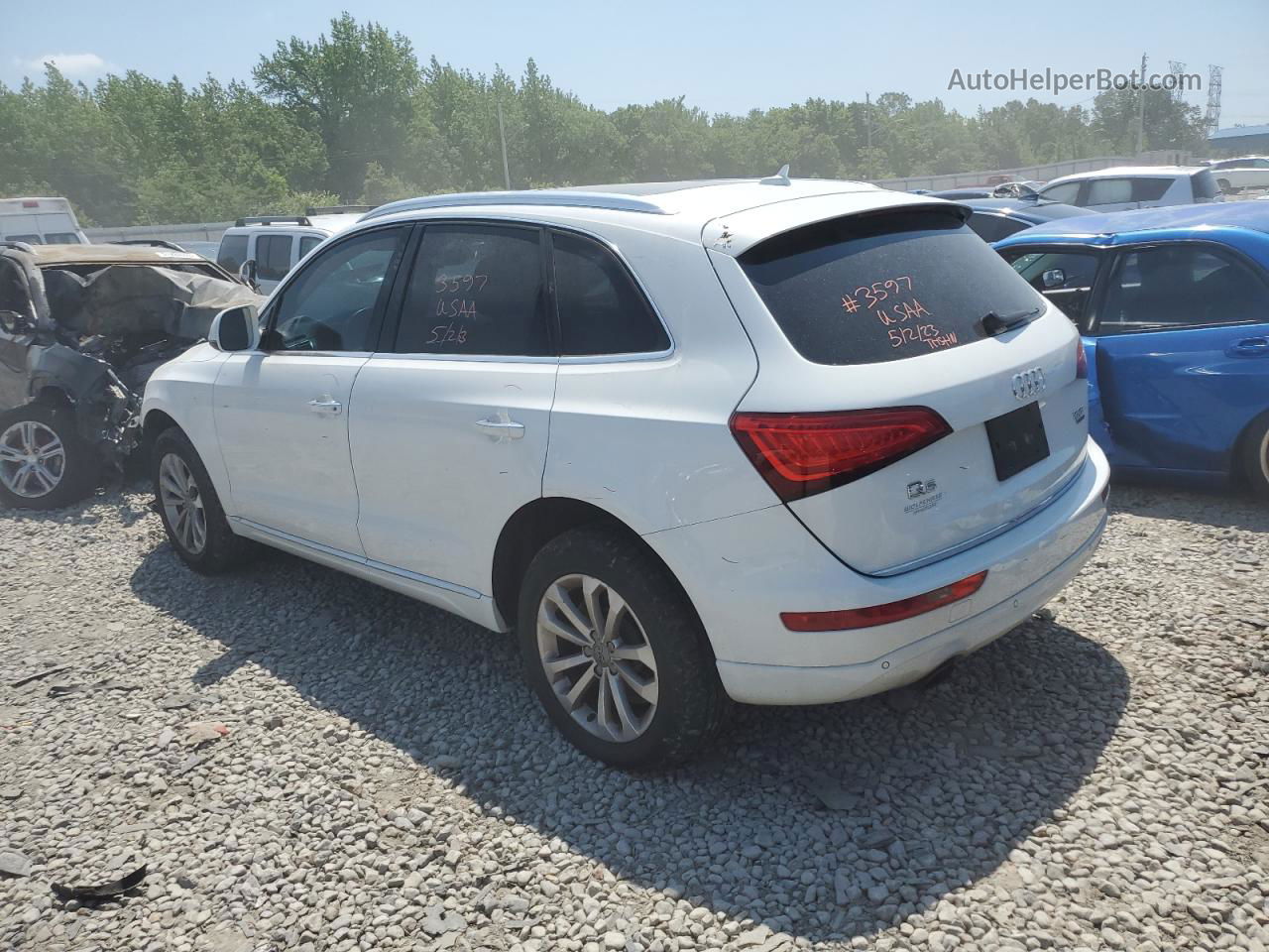 2016 Audi Q5 Premium Plus White vin: WA1L2AFP2GA046803