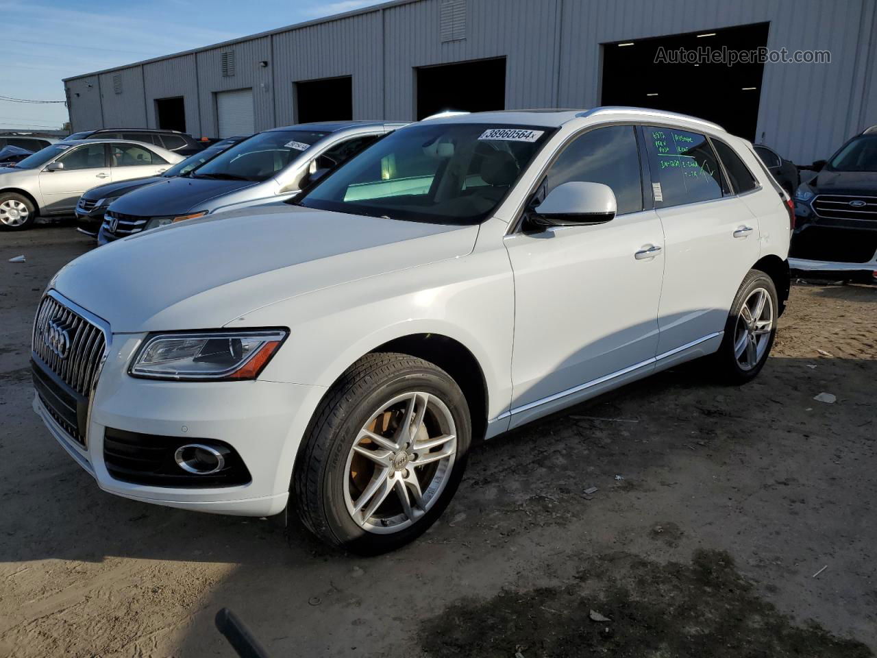 2016 Audi Q5 Premium Plus White vin: WA1L2AFP2GA069658