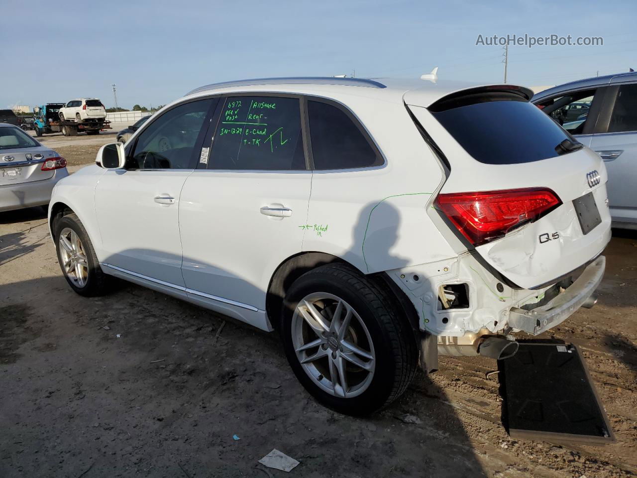 2016 Audi Q5 Premium Plus White vin: WA1L2AFP2GA069658