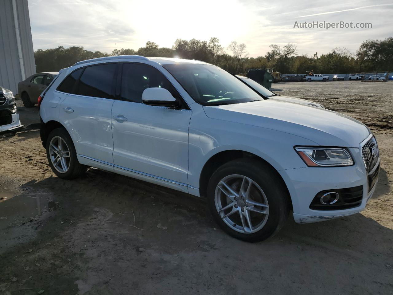 2016 Audi Q5 Premium Plus White vin: WA1L2AFP2GA069658