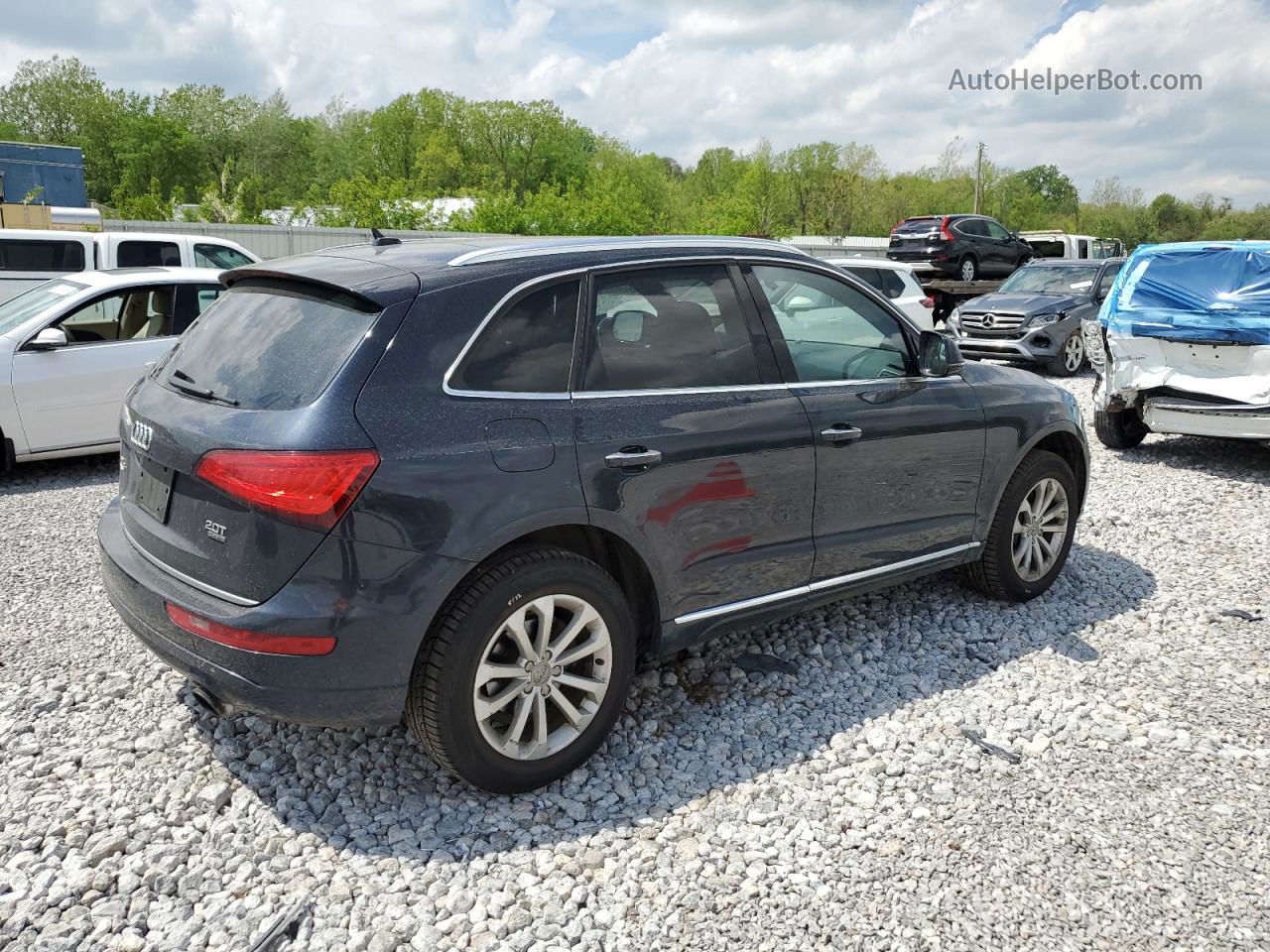 2016 Audi Q5 Premium Plus Blue vin: WA1L2AFP2GA107633